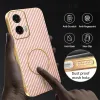 Phonesta Luxury Carbon Fiber Back Cover Hülle mit MagSafe für Motorola Moto G35 - Rosa 6