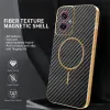 Phonesta Luxury Carbon Fiber Back Cover Hülle mit MagSafe für Motorola Moto G55 - Schwarz 2