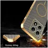 Phonesta Luxury Carbon Fiber Back Cover Hülle mit MagSafe für Xiaomi 14T - Braun 6