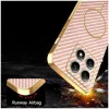 Phonesta Luxury Carbon Fiber Back Cover Hülle mit MagSafe für Xiaomi 14T - Rosa 6
