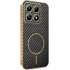 Phonesta Luxury Carbon Fiber Back Cover Hülle mit MagSafe für Xiaomi 14T - Schwarz 0