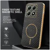 Phonesta Luxury Carbon Fiber Back Cover Hülle mit MagSafe für Xiaomi 14T - Schwarz 1