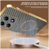 Phonesta Luxury Carbon Fiber Back Cover Hülle mit MagSafe für Xiaomi 14T Pro - Braun 4