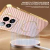 Phonesta Luxury Carbon Fiber Back Cover Hülle mit MagSafe für Xiaomi 15 - Rosa 1