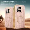 Phonesta Luxury Carbon Fiber Back Cover Hülle mit MagSafe für Xiaomi 15 - Rosa 4