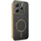 Phonesta Luxury Carbon Fiber Back Cover Hülle mit MagSafe für Xiaomi Redmi Note 14 5G - Schwarz