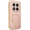 Phonesta Luxury Carbon Fiber Back Cover Hülle mit MagSafe für Xiaomi Redmi Note 14 Pro 5G / Xiaomi Poco X7 - Rosa