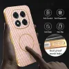 Phonesta Luxury Carbon Fiber Back Cover Hülle mit MagSafe für Xiaomi Redmi Note 14 Pro 5G / Xiaomi Poco X7 - Rosa 6