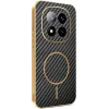 Phonesta Luxury Carbon Fiber Back Cover Hülle mit MagSafe für Xiaomi Redmi Note 14 Pro Plus - Schwarz 0