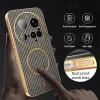 Phonesta Luxury Carbon Fiber Back Cover Hülle mit MagSafe für Xiaomi 15 Ultra - Braun 6