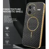 Phonesta Luxury Carbon Fiber Back Cover Hülle mit MagSafe für Xiaomi Poco F7 Ultra - Schwarz 1