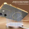 Phonesta Luxury Carbon Fiber Back Cover Hülle mit MagSafe für Xiaomi Poco M7 Pro - Braun 1