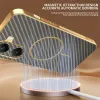 Phonesta Luxury Carbon Fiber Back Cover Hülle mit MagSafe für Xiaomi Poco X7 Pro - Braun 1