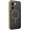 Phonesta Luxury Carbon Fiber Back Cover Hülle mit MagSafe für Xiaomi Poco X7 Pro - Schwarz