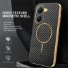 Phonesta Luxury Carbon Fiber Back Cover Hülle mit MagSafe für Xiaomi Poco X7 Pro - Schwarz 2
