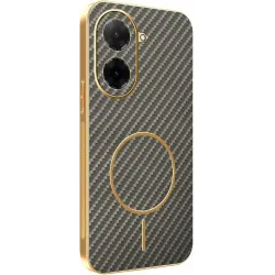 Phonesta Luxury Carbon Fiber Back Cover Hülle mit MagSafe für Xiaomi Redmi A5 171.7mm - Braun