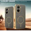Phonesta Luxury Carbon Fiber Back Cover Hülle mit MagSafe für Xiaomi Redmi A5 171.7mm - Braun 3