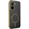Phonesta Luxury Carbon Fiber Back Cover Hülle mit MagSafe für Xiaomi Redmi A5 173.4mm - Schwarz 0