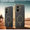 Phonesta Luxury Carbon Fiber Back Cover Hülle mit MagSafe für Xiaomi Redmi A5 173.4mm - Schwarz 3