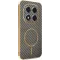 Phonesta Luxury Carbon Fiber Back Cover Hülle mit MagSafe für Xiaomi Redmi Note 14 Pro 4G - Braun
