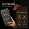 Phonesta Luxury Carbon Fiber Back Cover Hülle mit MagSafe für Samsung Galaxy A16 - Schwarz 2