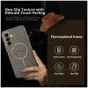 Phonesta Luxury Carbon Fiber Back Cover Hülle mit MagSafe für Samsung Galaxy A36 - Braun 2