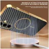 Phonesta Luxury Carbon Fiber Back Cover Hülle mit MagSafe für Samsung Galaxy A56 - Schwarz 4