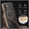 Phonesta Luxury Carbon Fiber Back Cover Hülle mit MagSafe für Samsung Galaxy A56 - Schwarz 5
