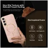 Phonesta Luxury Carbon Fiber Back Cover Hülle mit MagSafe für Samsung Galaxy S24 FE - Rosa 2