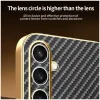 Phonesta Luxury Carbon Fiber Back Cover Hülle mit MagSafe für Samsung Galaxy S24 FE - Schwarz 7
