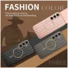 Phonesta Luxury Carbon Fiber Back Cover Hülle mit MagSafe für Samsung Galaxy S25 Plus/S24 Plus - Braun 8