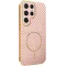 Phonesta Luxury Carbon Fiber Back Cover Hülle mit MagSafe für Samsung Galaxy S25 Ultra - Rosa