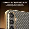 Phonesta Luxury Carbon Fiber Back Cover Hülle mit MagSafe für Samsung Galaxy S25/S24 - Braun 7