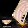 Phonesta Luxury Carbon Fiber Back Cover Hülle mit MagSafe für Samsung Galaxy S25/S24 - Rosa 6