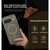 Phonesta Luxury Carbon Fiber Back Cover Hülle mit MagSafe für Google Pixel 9 - Braun 2
