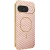 Phonesta Luxury Carbon Fiber Back Cover Hülle mit MagSafe für Google Pixel 9 - Rosa 0