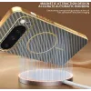 Phonesta Luxury Carbon Fiber Back Cover Hülle mit MagSafe für Google Pixel 9 Pro - Braun 6