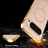 Phonesta Luxury Carbon Fiber Back Cover Hülle mit MagSafe für Google Pixel 9 Pro - Rosa 8