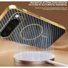 Phonesta Luxury Carbon Fiber Back Cover Hülle mit MagSafe für Google Pixel 9 Pro - Schwarz 6