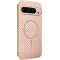 Phonesta Luxury Carbon Fiber Back Cover Hülle mit MagSafe für Google Pixel 9 Pro XL - Rosa