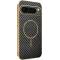 Phonesta Luxury Carbon Fiber Back Cover Hülle mit MagSafe für Google Pixel 9 Pro XL - Schwarz