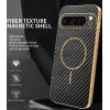 Phonesta Luxury Carbon Fiber Back Cover Hülle mit MagSafe für Google Pixel 9 Pro XL - Schwarz 1