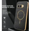 Phonesta Luxury Carbon Fiber Back Cover Hülle mit MagSafe für Google Pixel 9a - Schwarz 1