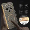 Phonesta Luxury Carbon Fiber Back Cover Hülle mit MagSafe für Xiaomi Redmi 14C / Xiaomi Poco C75 - Braun 6
