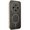 Phonesta Luxury Carbon Fiber Back Cover Hülle mit MagSafe für Xiaomi Redmi 14C / Xiaomi Poco C75 - Schwarz 0