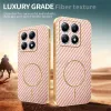 Phonesta Luxury Carbon Fiber Back Cover Hülle mit MagSafe für Xiaomi 15T - Rosa 3