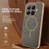 Phonesta Luxury Carbon Fiber Back Cover Hülle mit MagSafe für Xiaomi 15T Pro - Braun 1