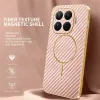 Phonesta Luxury Carbon Fiber Back Cover Hülle mit MagSafe für Xiaomi 15T Pro - Rosa 1