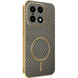 Phonesta Luxury Carbon Fiber Back Cover Hülle mit MagSafe für OnePlus 15 - Braun