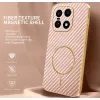 Phonesta Luxury Carbon Fiber Back Cover Hülle mit MagSafe für OnePlus 15 - Rosa 1
